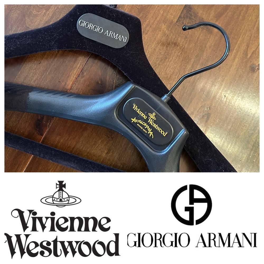 Giorgio Armani & Vivienne Westwood Brand Hangers